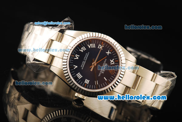 Rolex Air King Automatic Movement Full Steel with ETA Coating Case and Blue Dial - Click Image to Close